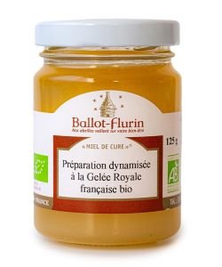 Miel de cure - Préparation dynamisée à la Gelée Royale française BIO, 125 g